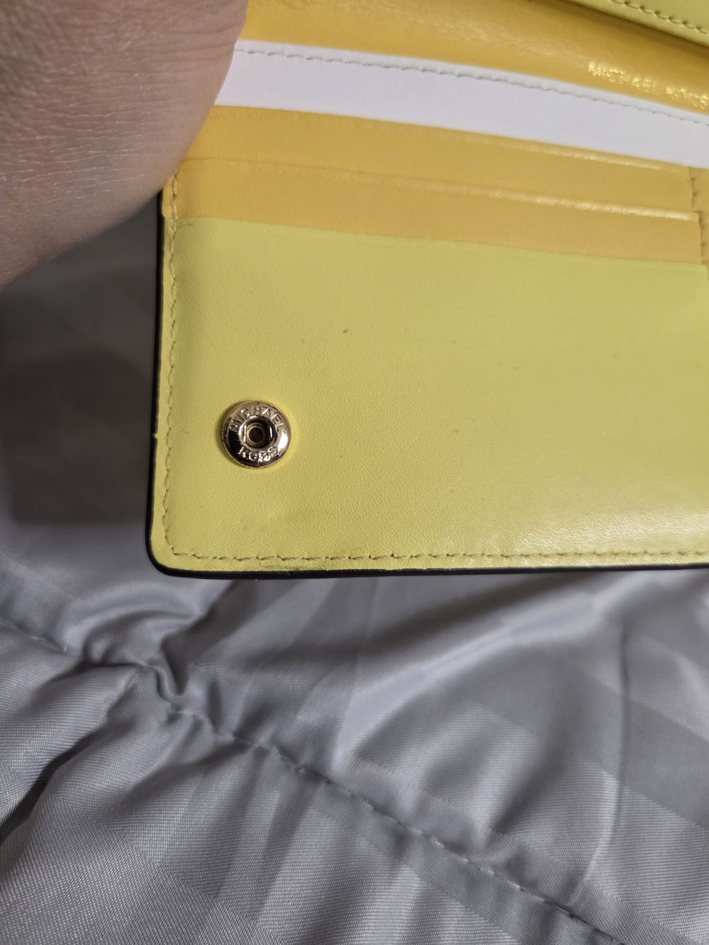 Michael Kors Adele Tri-Color Leather Slim Wallet - Picture 12 of 15